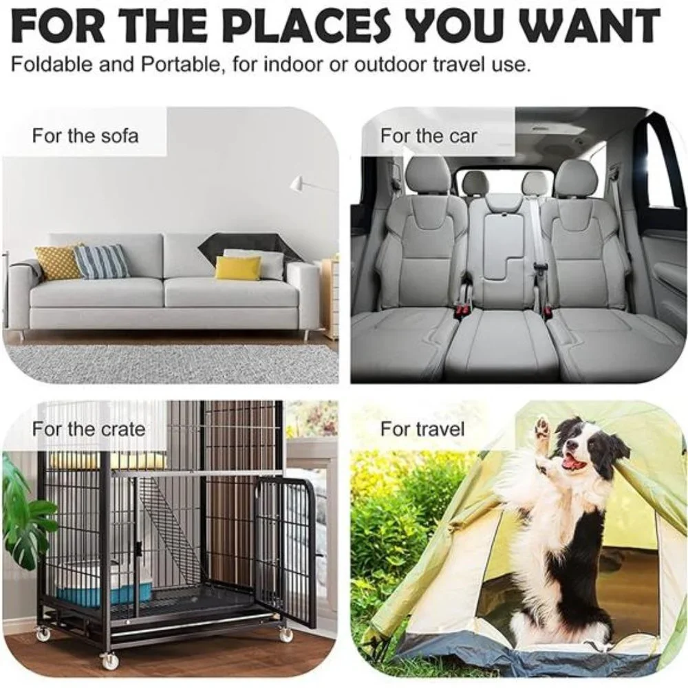 Dog Bed Soft Dog Crate Bed Pad Mat 36 in Non Slip Bottom Washable Dog Beds